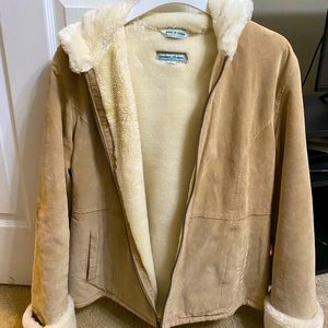 Stephanie Andrews Tan Suede coat